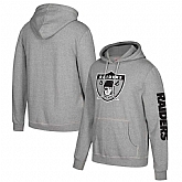 Oakland Raiders Mitchell & Ness Classic Team Pullover Hoodie Heathered Gray,baseball caps,new era cap wholesale,wholesale hats